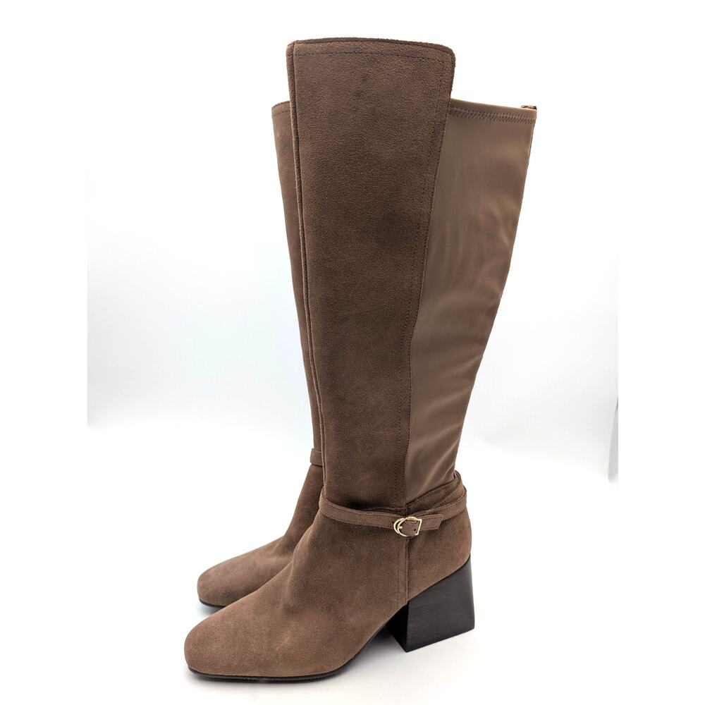 Blondo Twyla Waterproof Knee High Suede Boots Women's Taupe Size US9.5M EU40